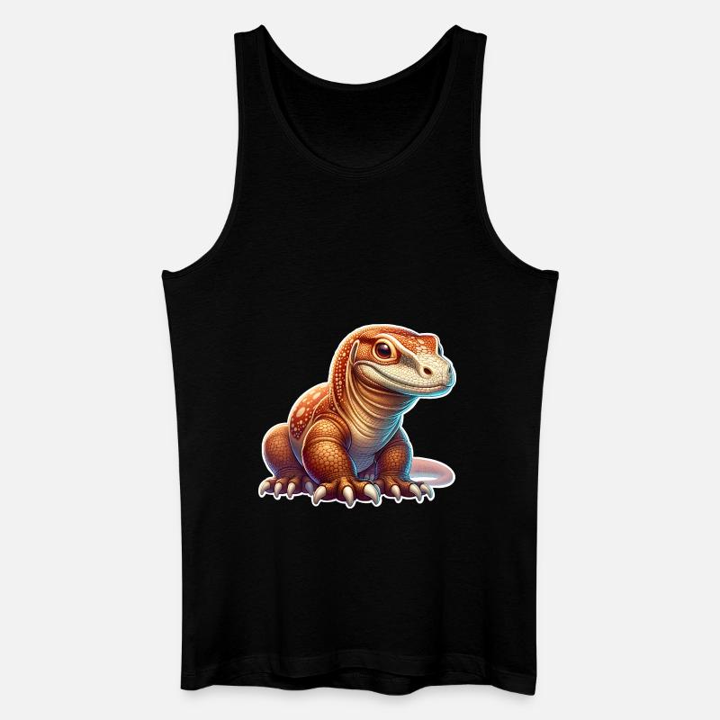 Komodo Dragon - Männer Bio Tank Top - Schwarz