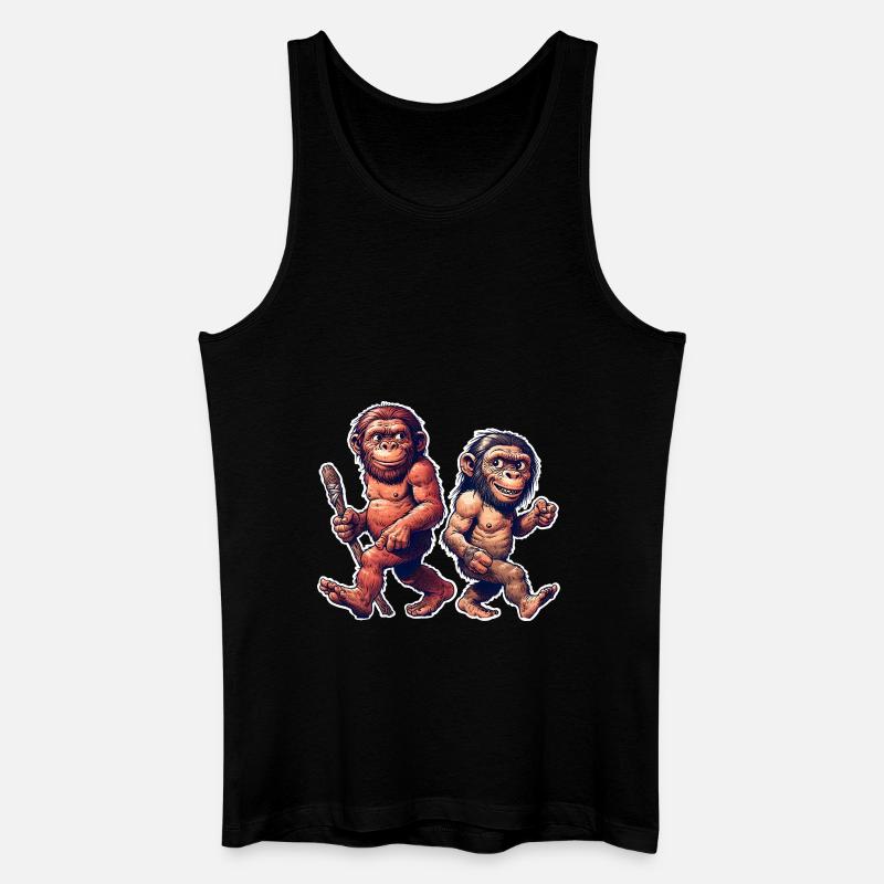 Neandertaler - Männer Bio Tank Top - Schwarz