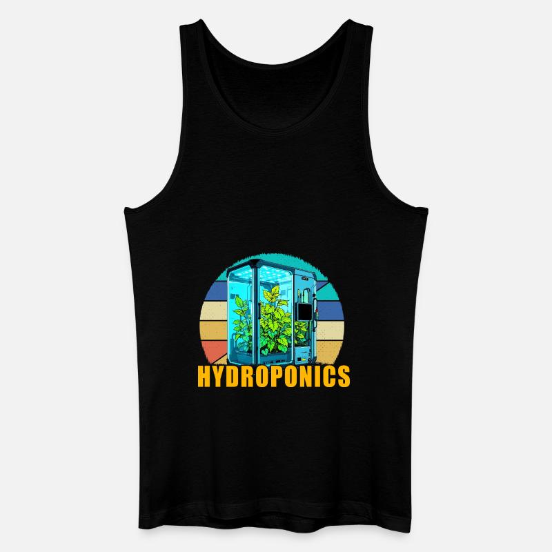 Hydroponik - Männer Bio Tank Top - Schwarz