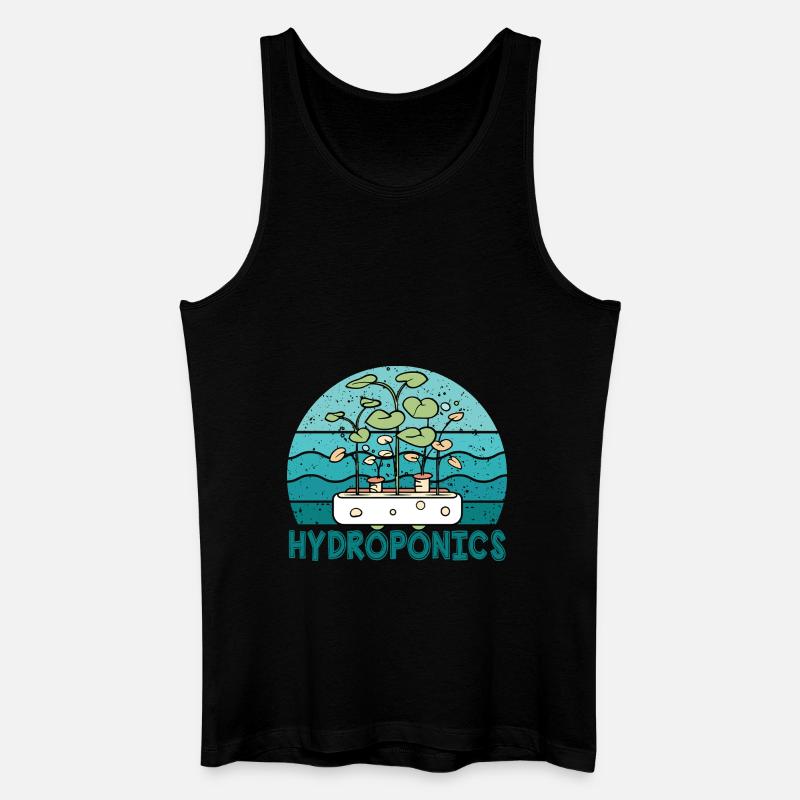 Hydroponik - Männer Bio Tank Top - Schwarz
