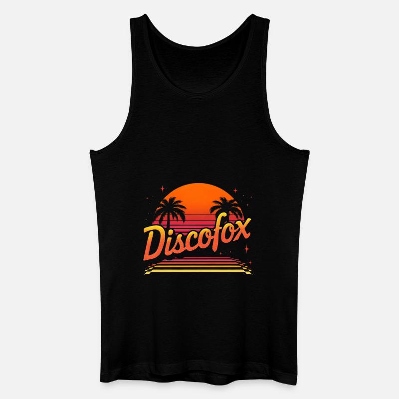 Discofox - Männer Bio Tank Top - Schwarz