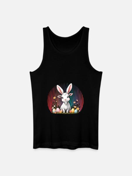 Ostern - Männer Bio Tank Top - Schwarz