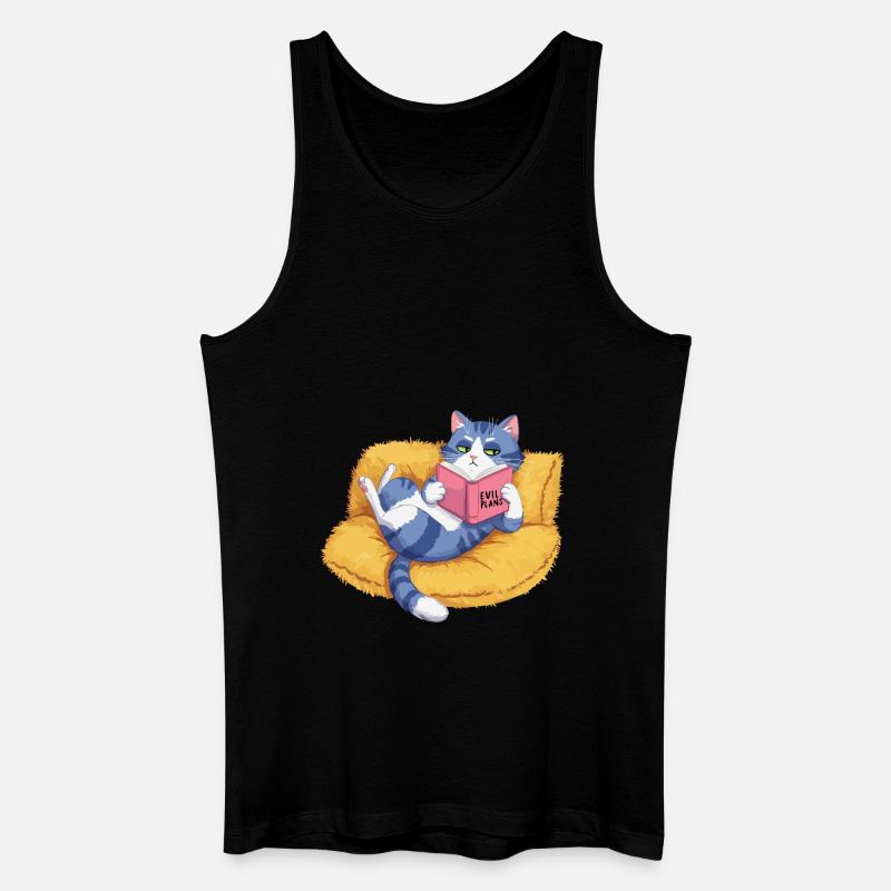 Böse Katze - Männer Bio Tank Top - Schwarz