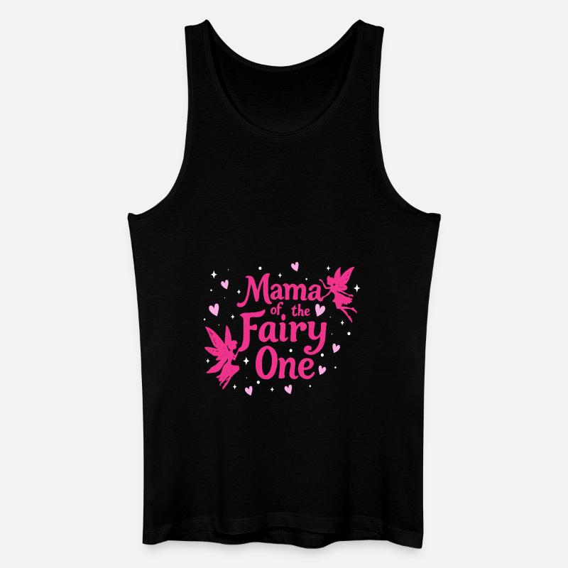 Mama der Fee Eins - Männer Bio Tank Top - Schwarz