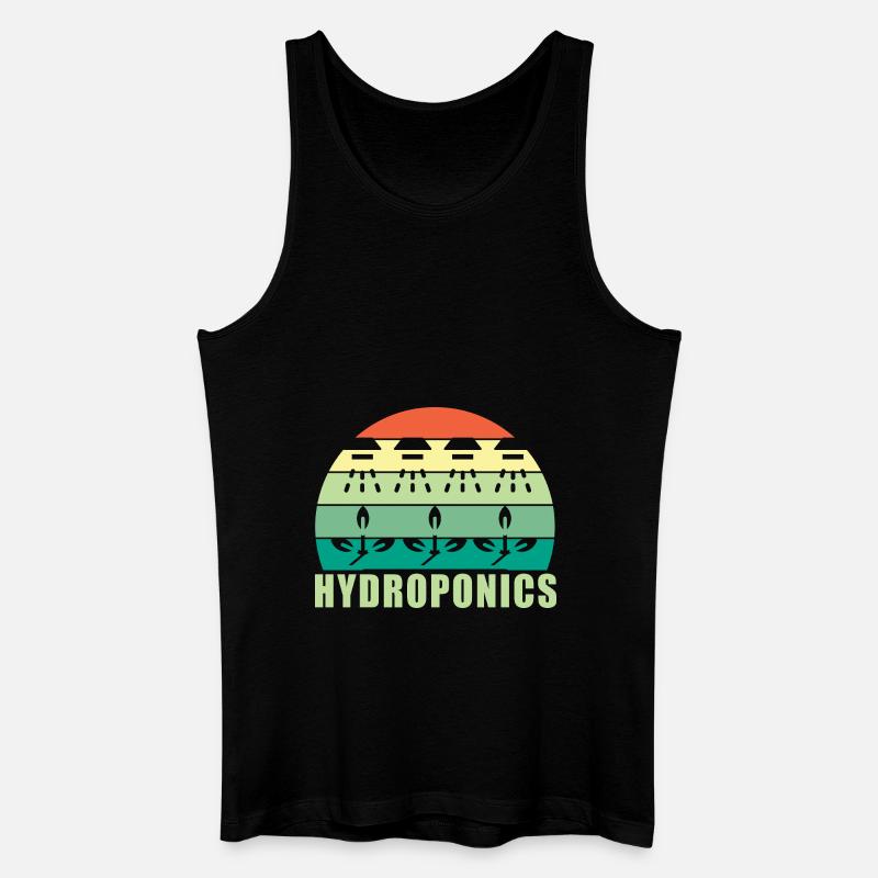 Hydroponik - Männer Bio Tank Top - Schwarz