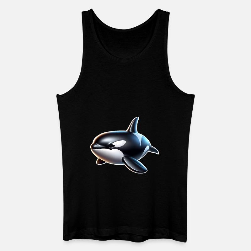 Orca Schwertwal - Männer Bio Tank Top - Schwarz