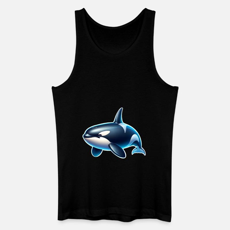 Orca Schwertwal - Männer Bio Tank Top - Schwarz