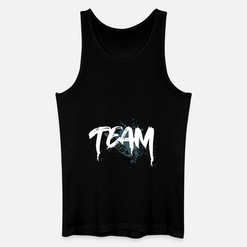 Team - Männer Bio Tank Top - Schwarz