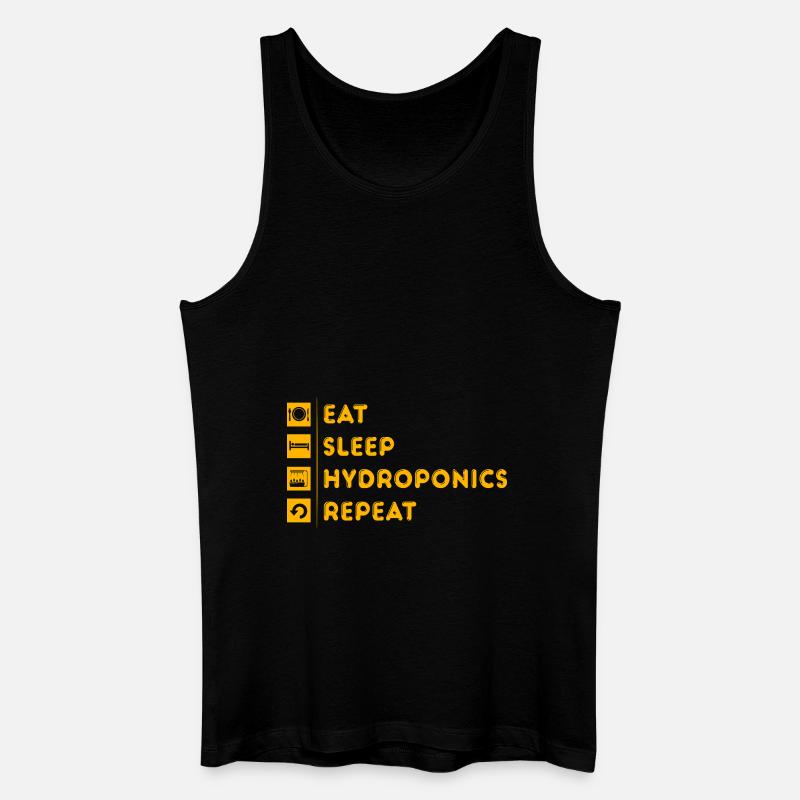 Hydroponik - Männer Bio Tank Top - Schwarz
