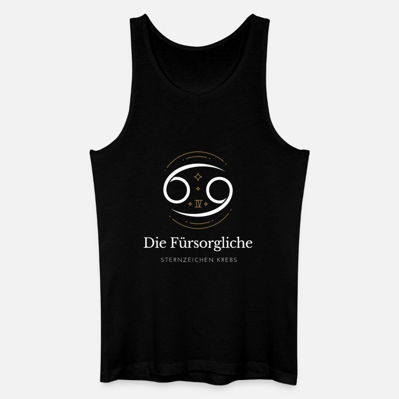 Krebs Sternzeichen Emblem - Männer Bio Tank Top - Schwarz
