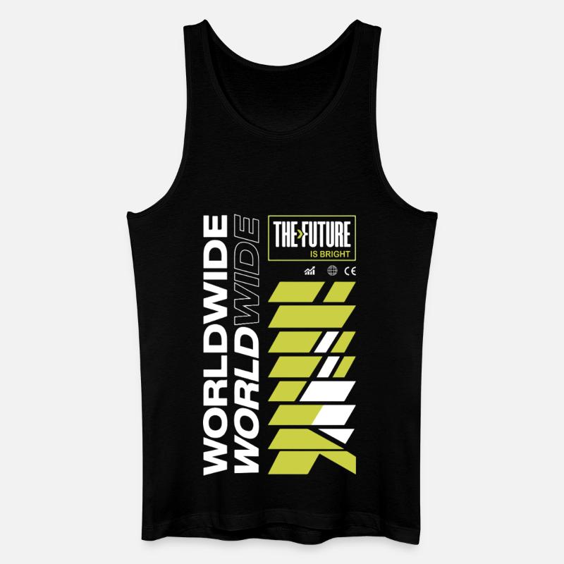 Future Radiant Pattern - Men’s Organic Tank Top - black