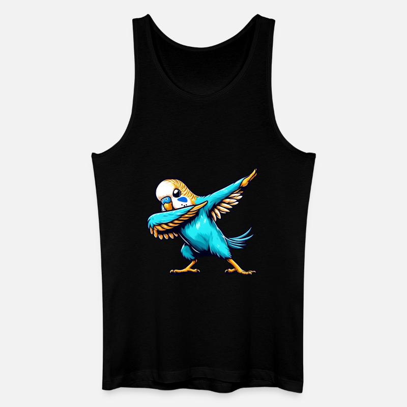 Bande dessinée Cool Budgie Dabbing - Débardeur bio Homme - noir