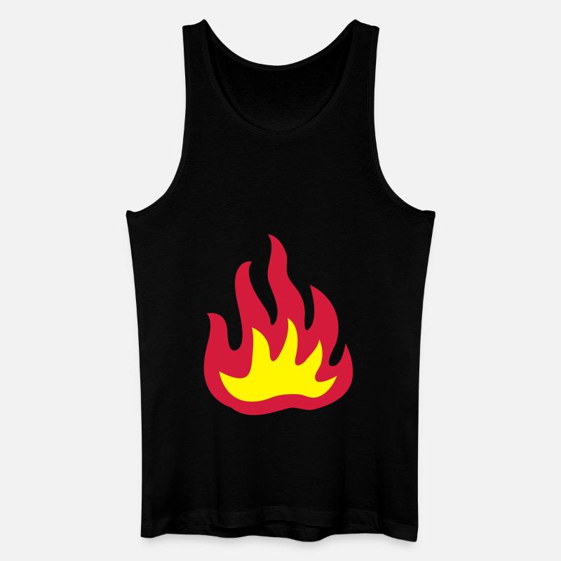 Feuer 2 - Männer Bio Tank Top - Schwarz