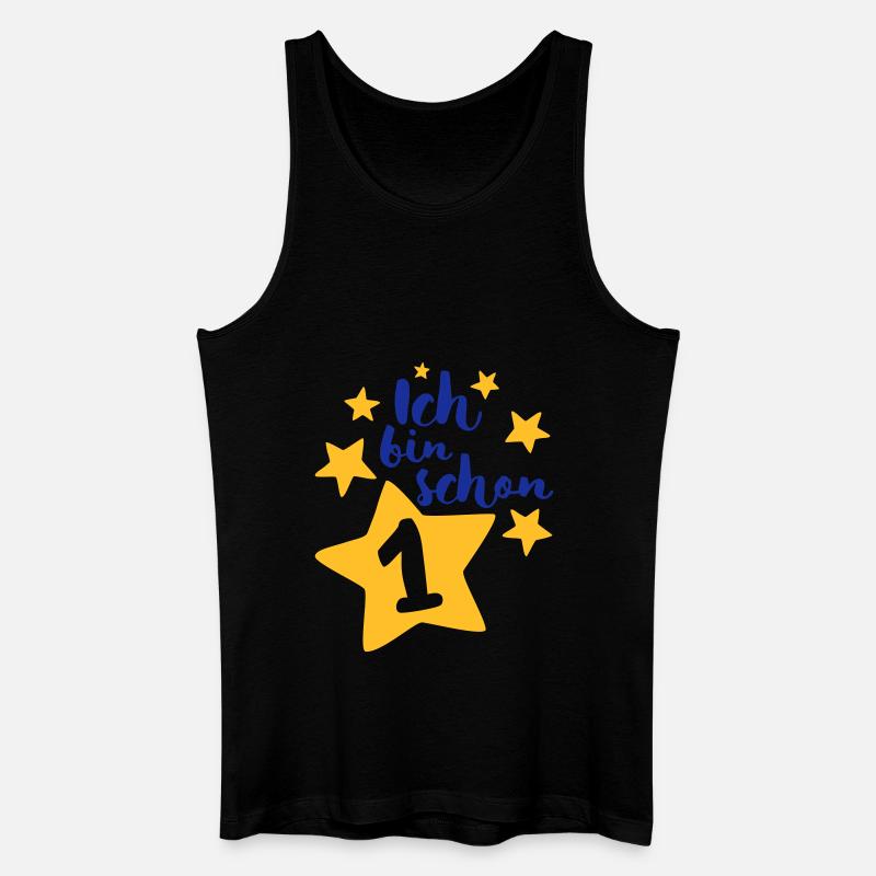 Ich bin schon Eins! - Männer Bio Tank Top - Schwarz