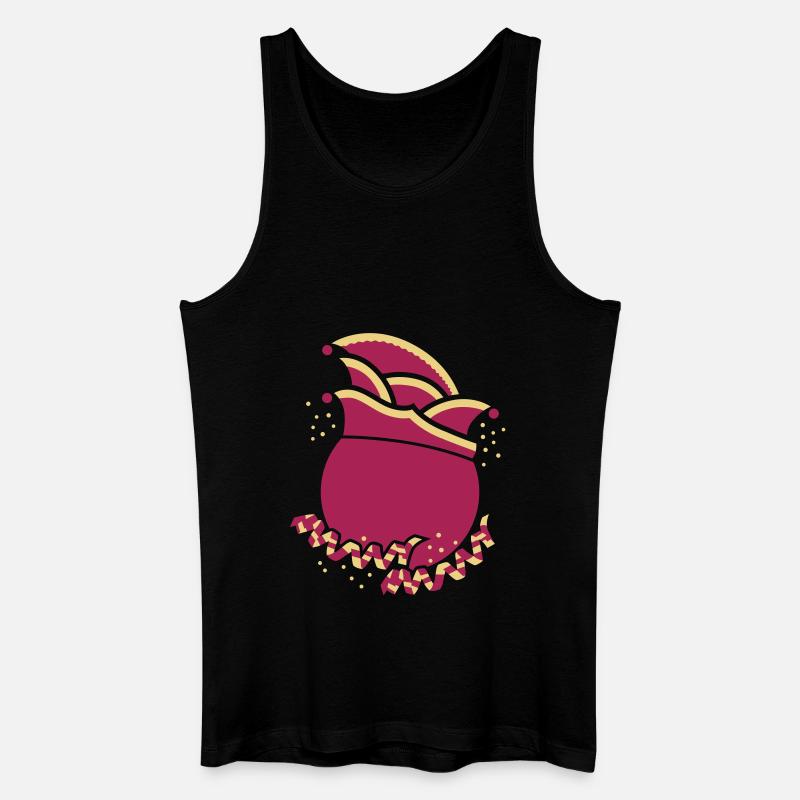 Narrenkappe Kreis - Männer Bio Tank Top - Schwarz