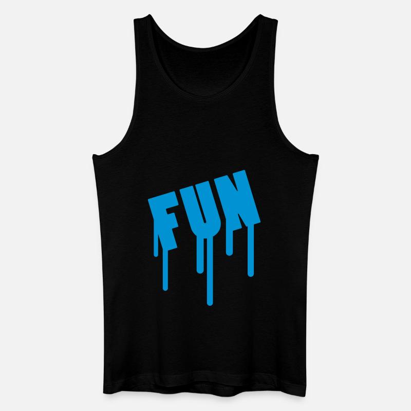 Fun - Männer Bio Tank Top - Schwarz