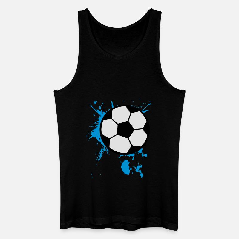 Fußball Soccer 3c - Männer Bio Tank Top - Schwarz