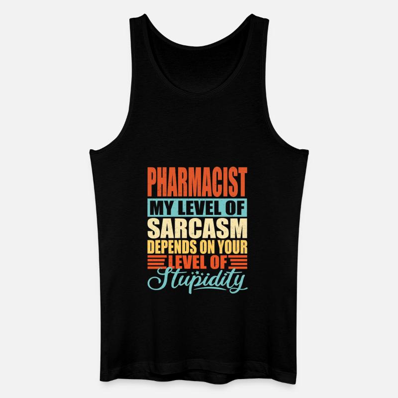 Apotheker sarkasmus Lustiger Apotheker - Männer Bio Tank Top - Schwarz