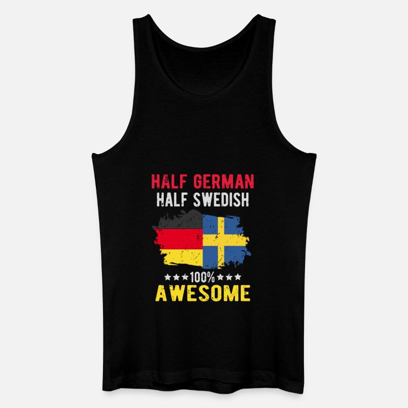 Half German half Swedish - Men’s Organic Tank Top - black