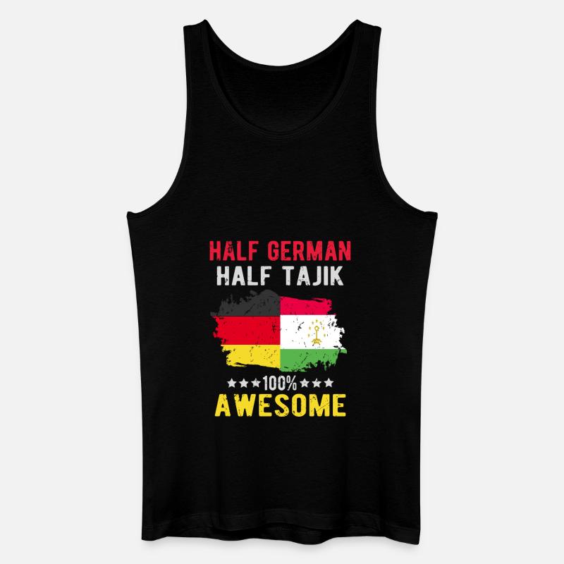 Half German half Tajiks - Men’s Organic Tank Top - black