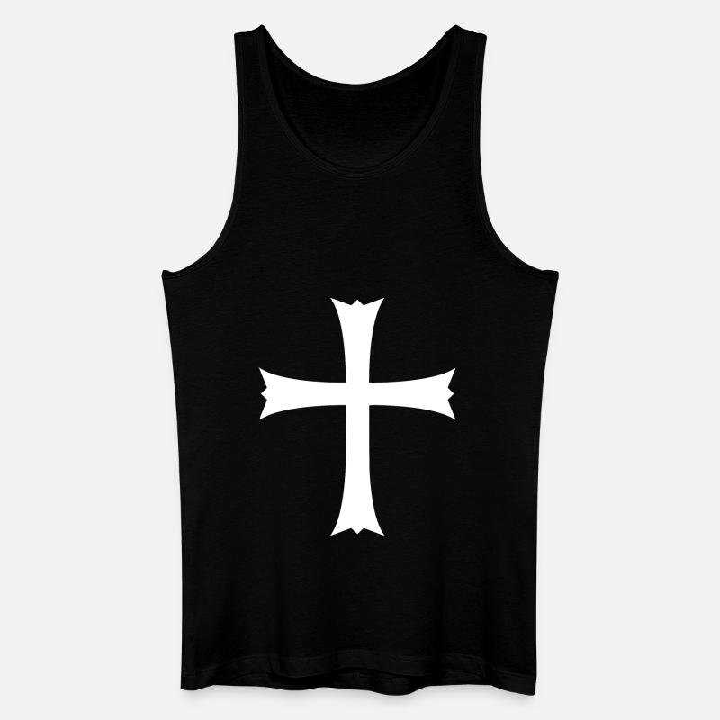 Jerusalem kreuz Jerusalemkreuz - Männer Bio Tank Top - Schwarz