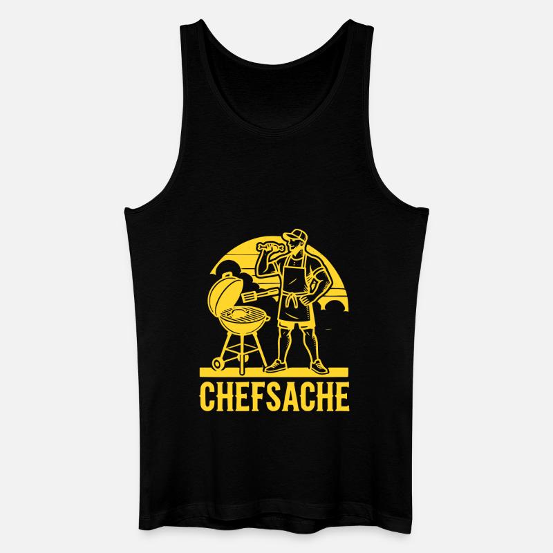 Grillen - Männer Bio Tank Top - Schwarz