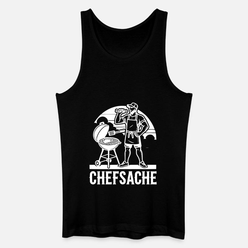 Grillen - Männer Bio Tank Top - Schwarz