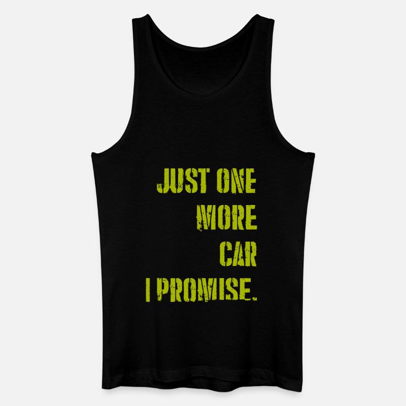 Nur noch ein CAR, versprochen - Männer Bio Tank Top - Schwarz