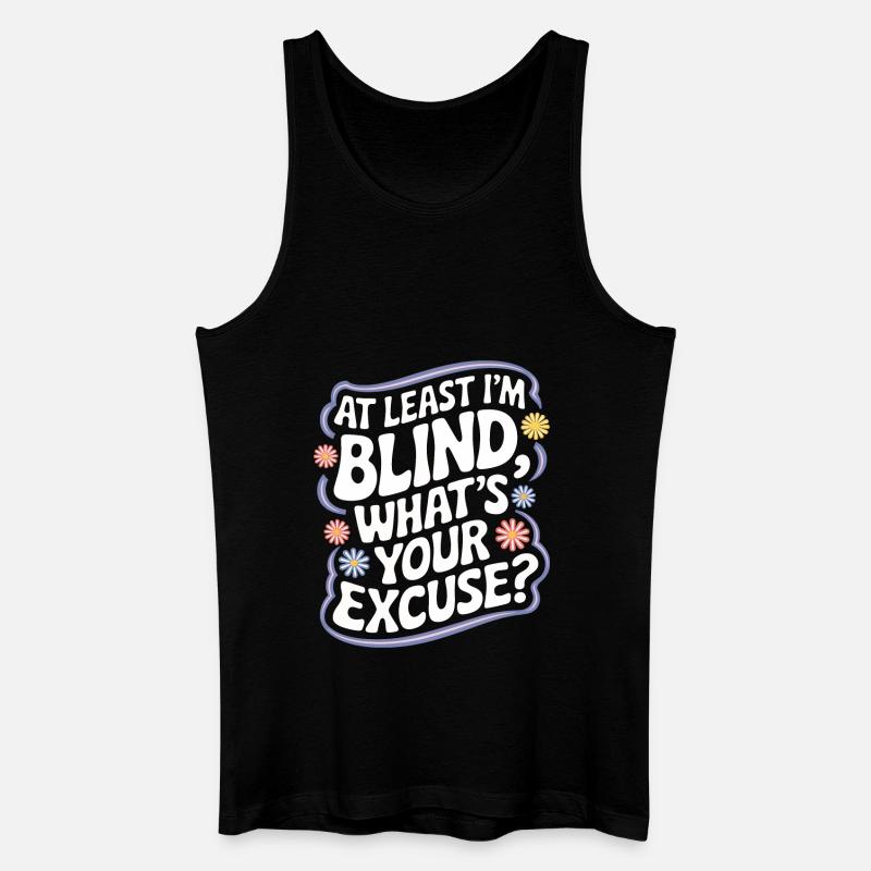 Blinde Blindheit Sehbehinderte Menschen - Männer Bio Tank Top - Schwarz
