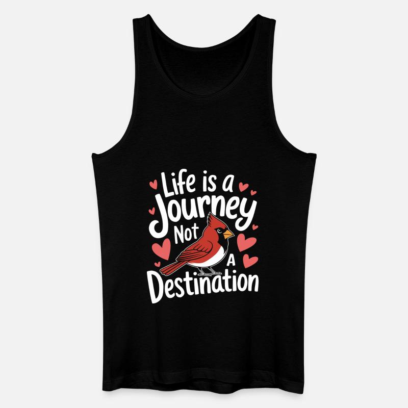 Kardinal Rotkardinal Vogel Roter Kardinal - Männer Bio Tank Top - Schwarz