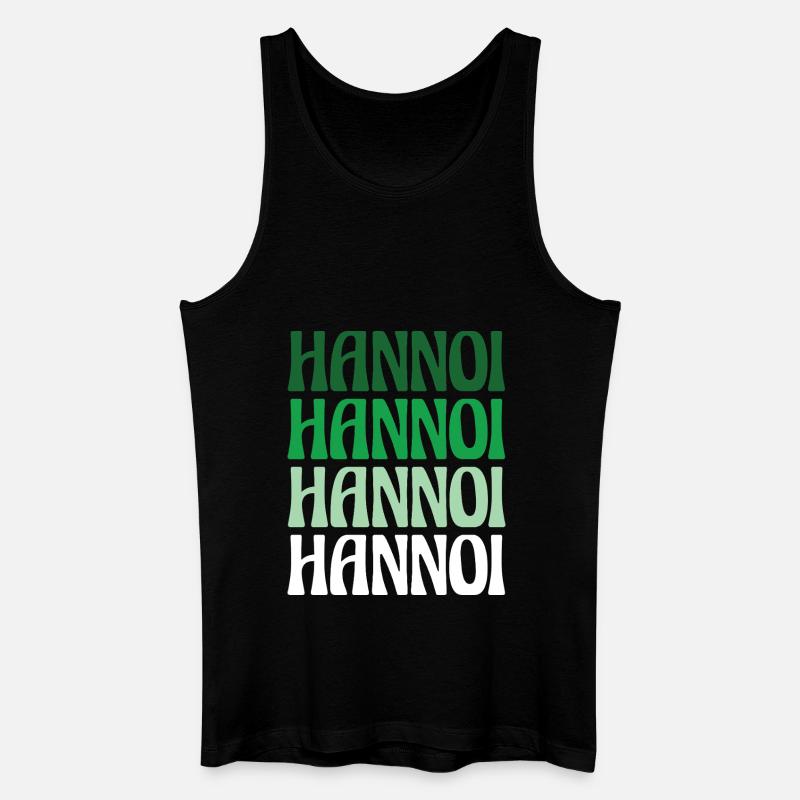 Hannoi Hannover Dialekt Geschenk - Männer Bio Tank Top - Schwarz