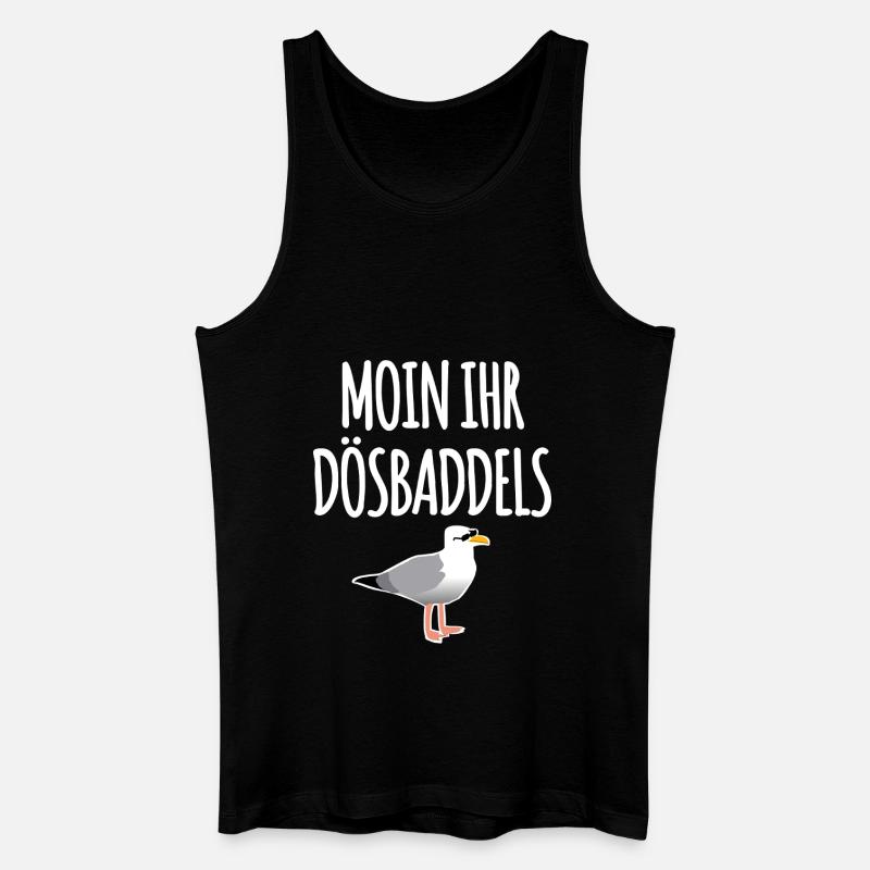 Moin Ihr Dösbaddels - Männer Bio Tank Top - Schwarz
