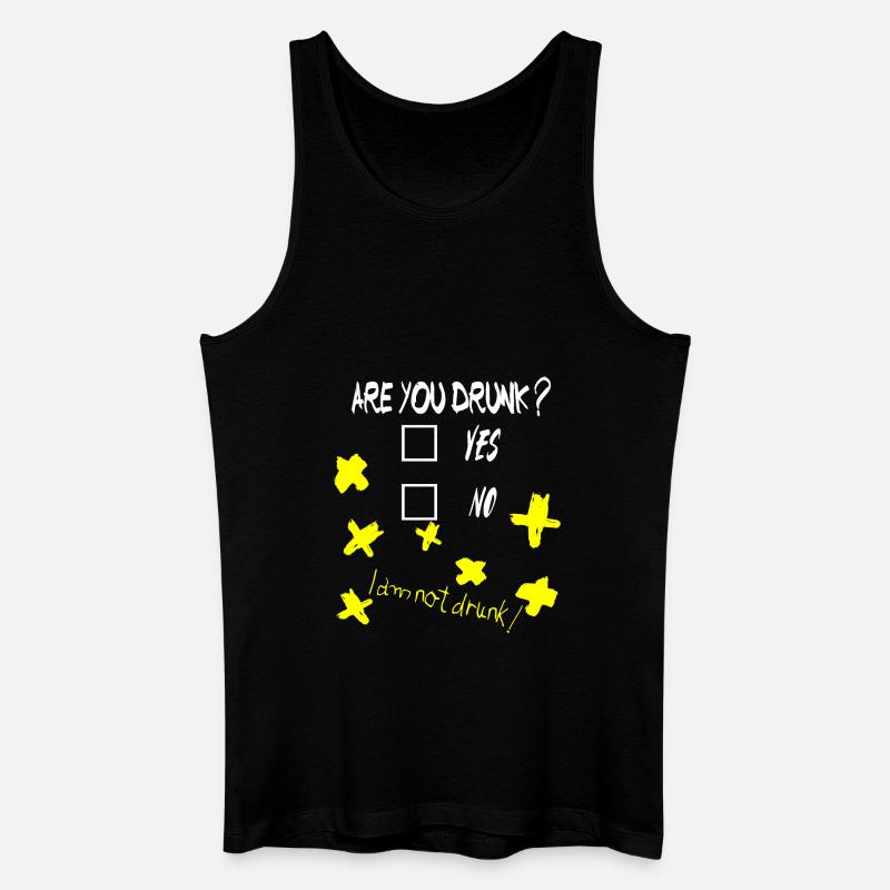 I am not Drunk - Männer Bio Tank Top - Schwarz