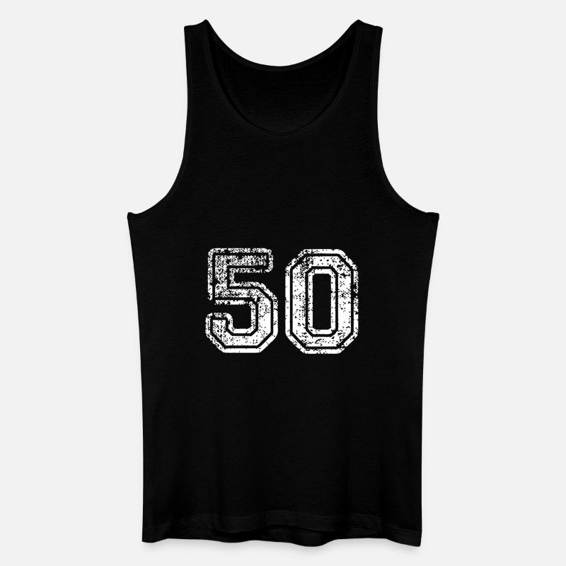 50 - Männer Bio Tank Top - Schwarz