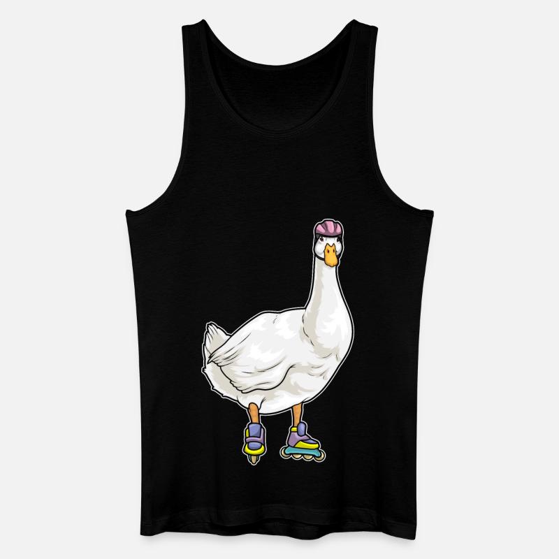 Ente Inline skating Rollschuhe - Männer Bio Tank Top - Schwarz