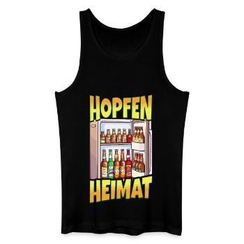 Beer Fridge Beer Bottles Men Drinking Funny - Men’s Organic Tank Top - black - Front
