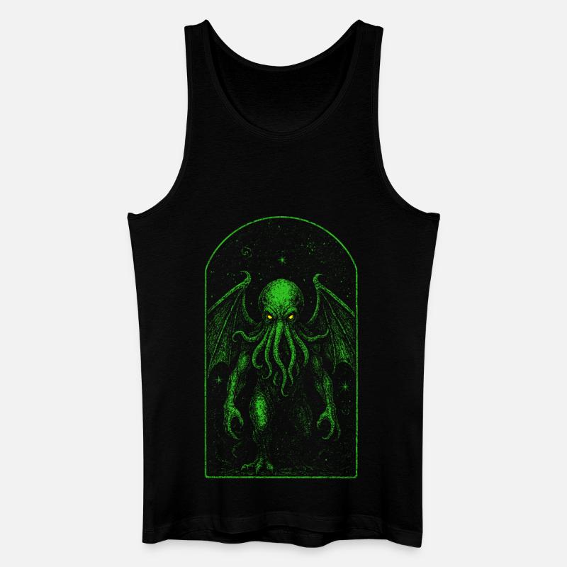 Cthulhu und der unendliche Kosmos - Männer Bio Tank Top - Schwarz