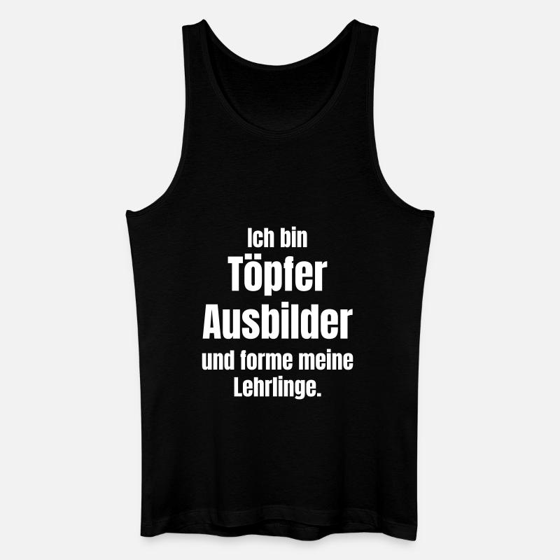 Töpfer Ausbilder - Männer Bio Tank Top - Schwarz