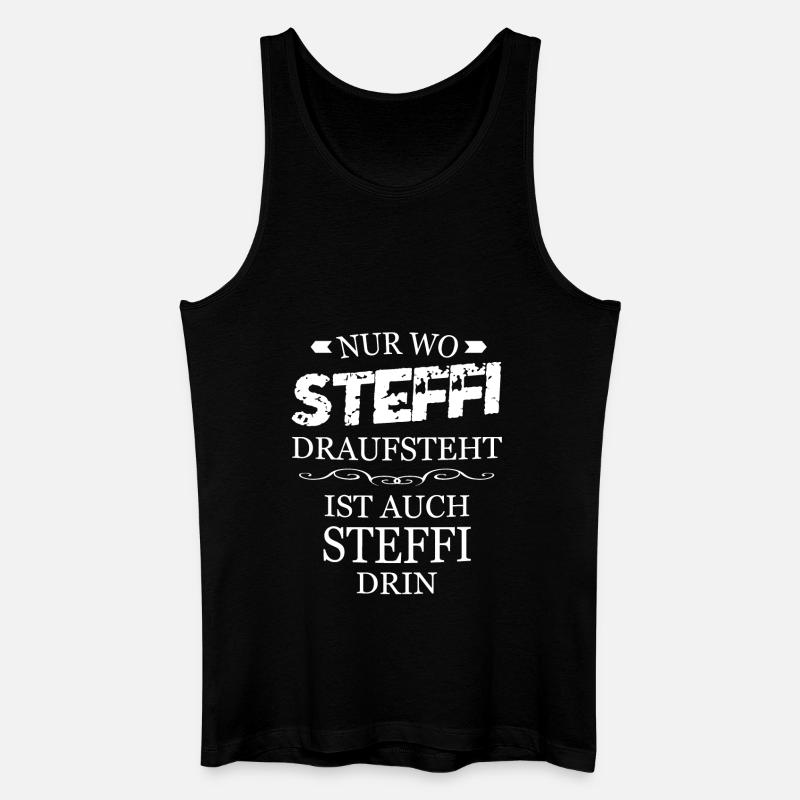 Steffi - Männer Bio Tank Top - Schwarz
