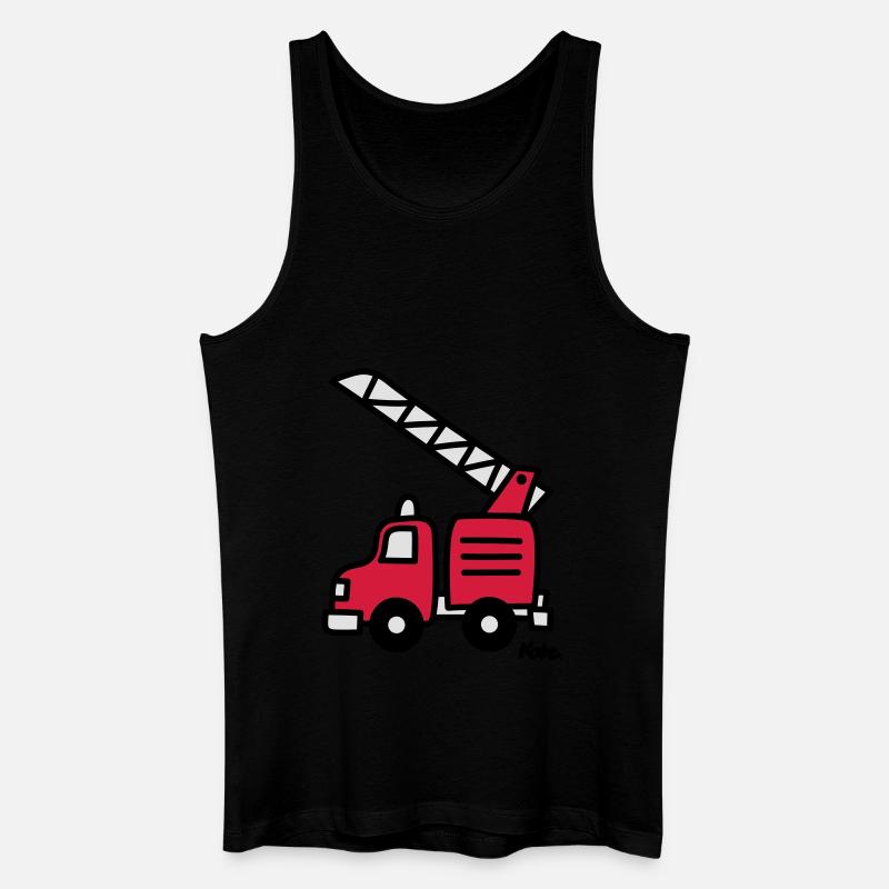 Feuerwehrauto (c) - Männer Bio Tank Top - Schwarz