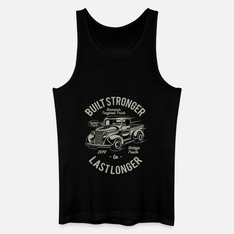 Built Stronger - Männer Bio Tank Top - Schwarz