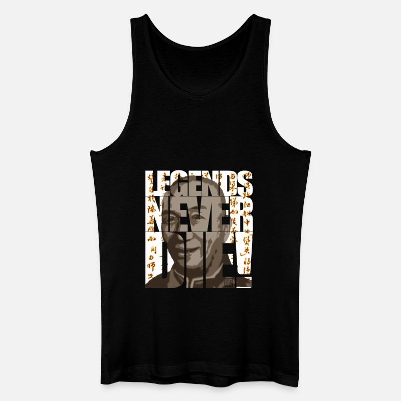 legends never die - Männer Bio Tank Top - Schwarz