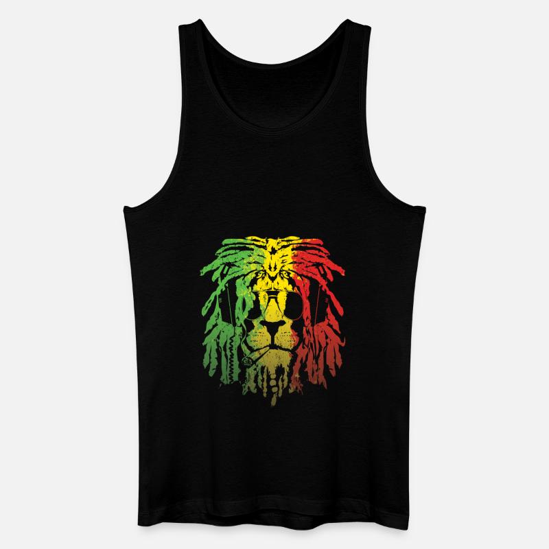 Löwe von Juda - Männer Bio Tank Top - Schwarz