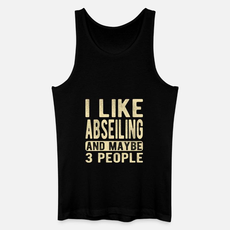 Abseilen Spruch - Männer Bio Tank Top - Schwarz