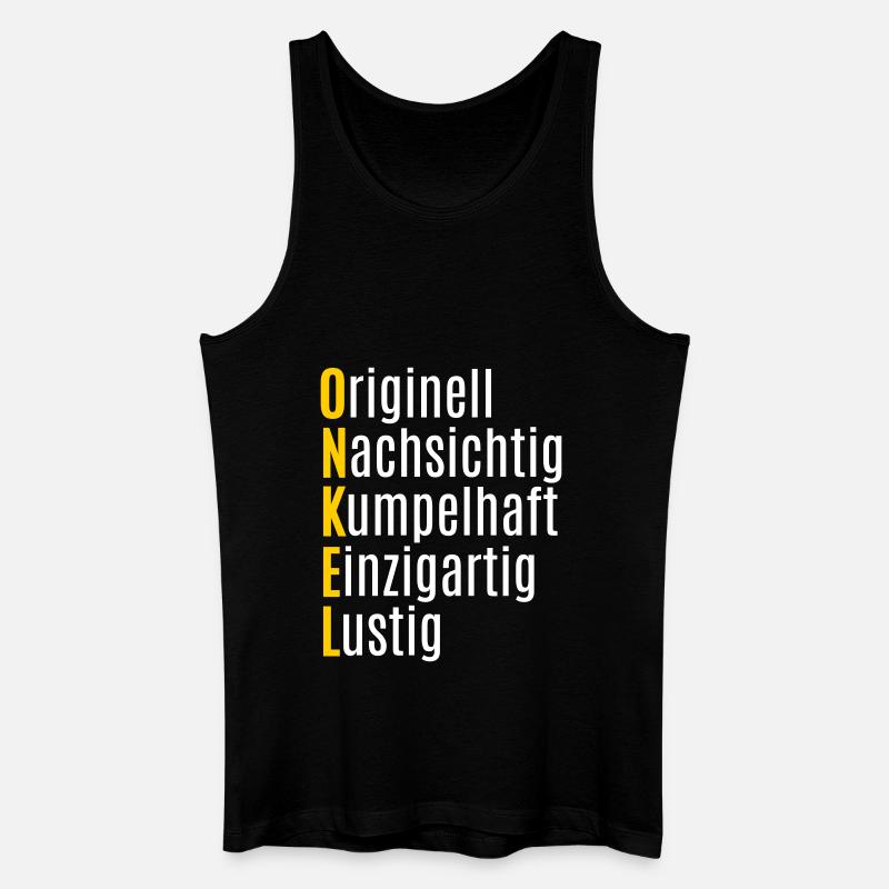 Bester Onkel Geschenk lustige Geschenkidee - Männer Bio Tank Top - Schwarz