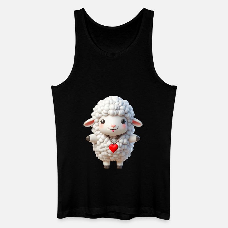 Schaf 1 - Männer Bio Tank Top - Schwarz