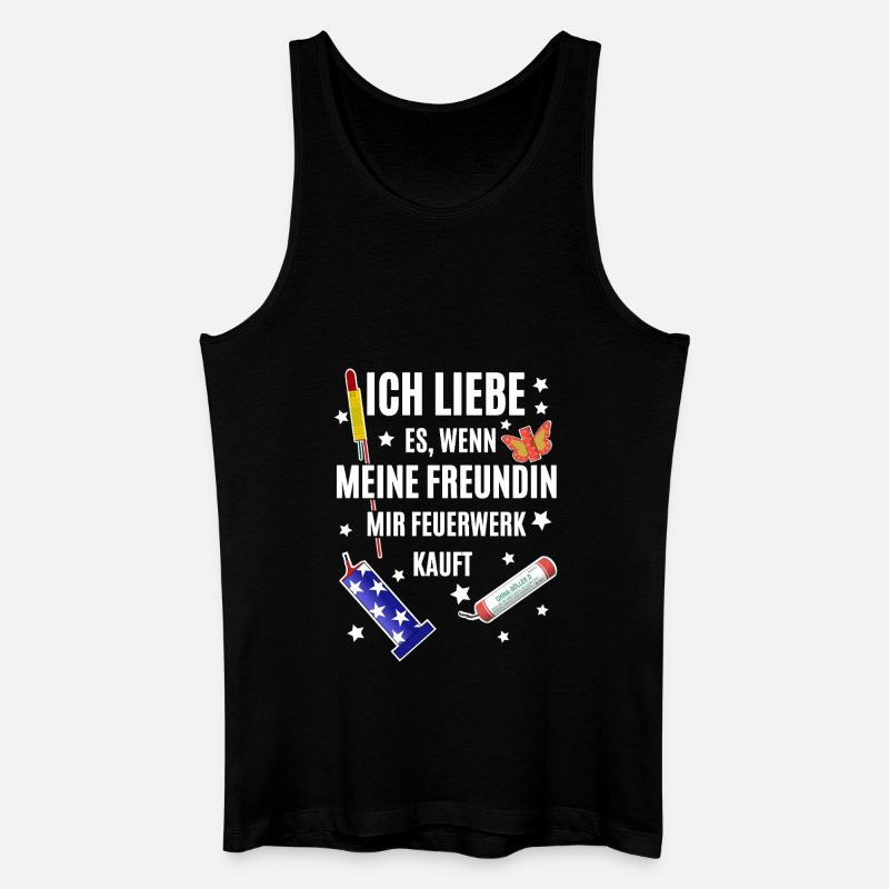 Pyro Freak - Männer Bio Tank Top - Schwarz