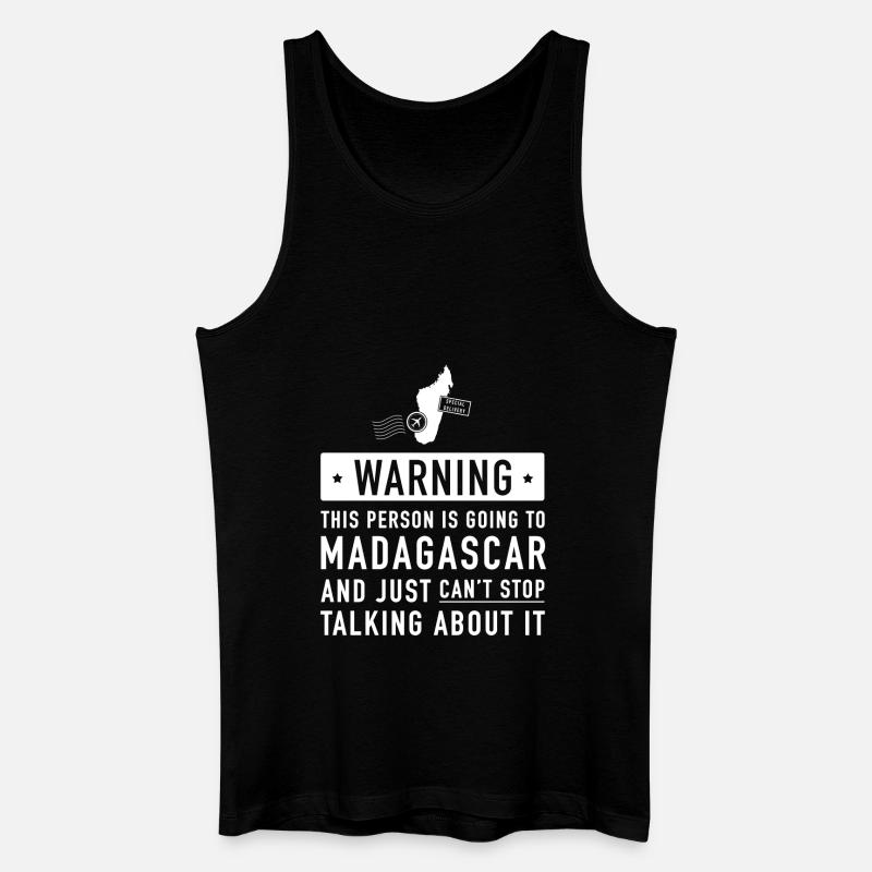 Original Madagaskar Urlaub Geschenk - Männer Bio Tank Top - Schwarz