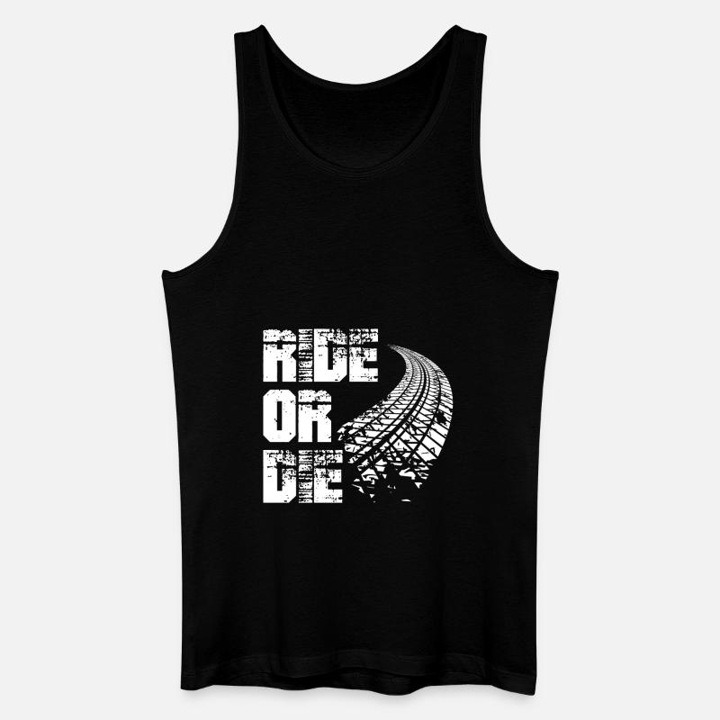Ride or die GESCHENK - Männer Bio Tank Top - Schwarz