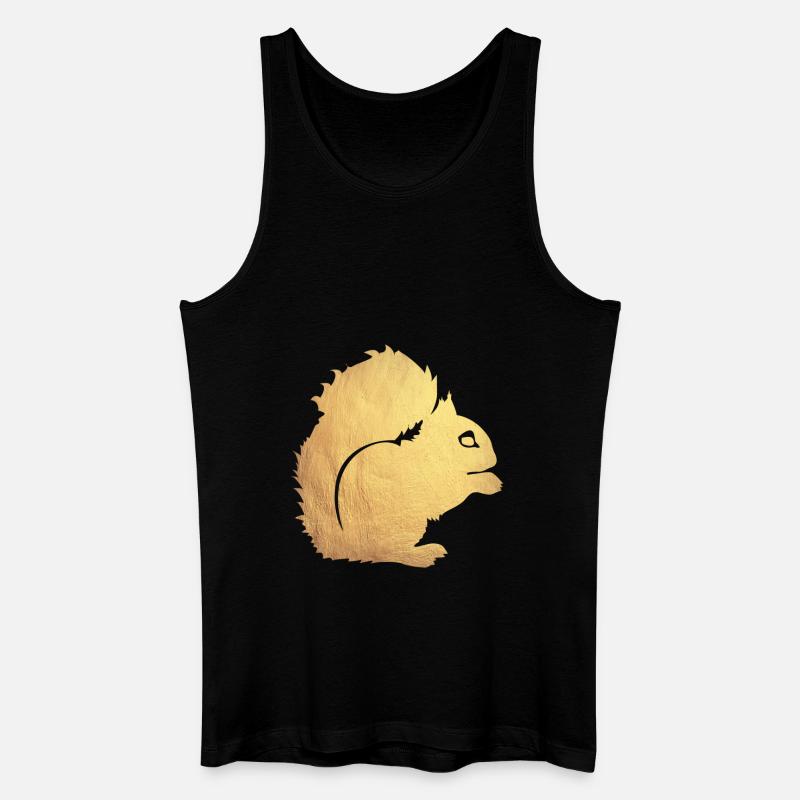 gold eichhörnchen - Männer Bio Tank Top - Schwarz